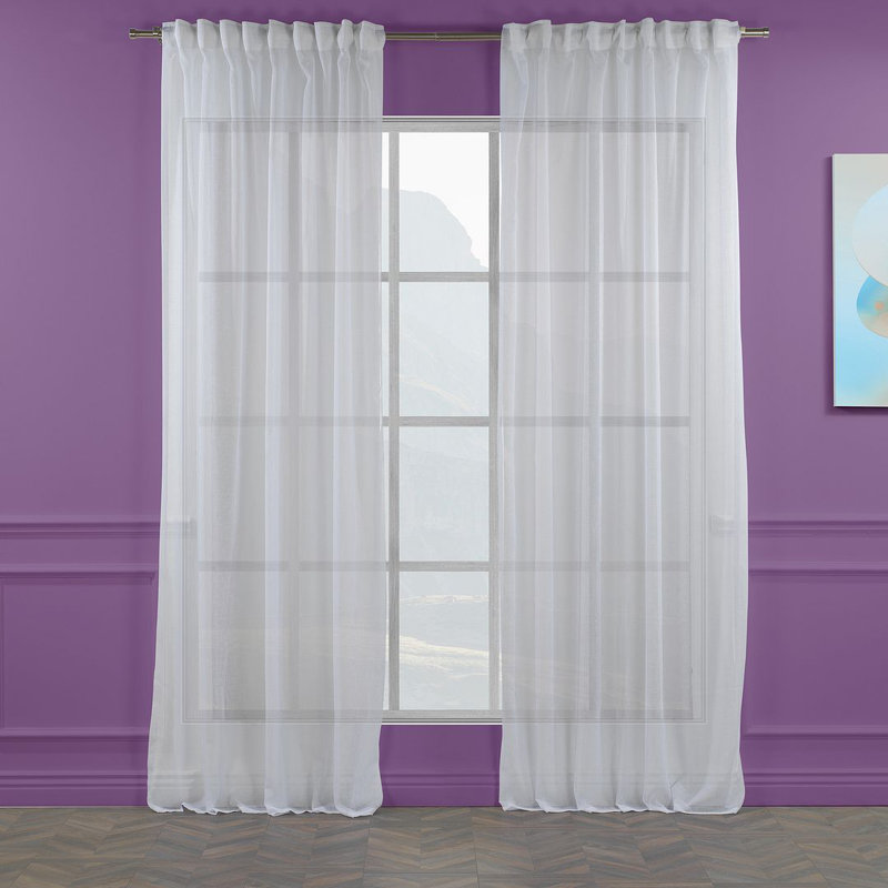Sheer Curtain, 140cm Width x 225cm Drop, Golden Rise
