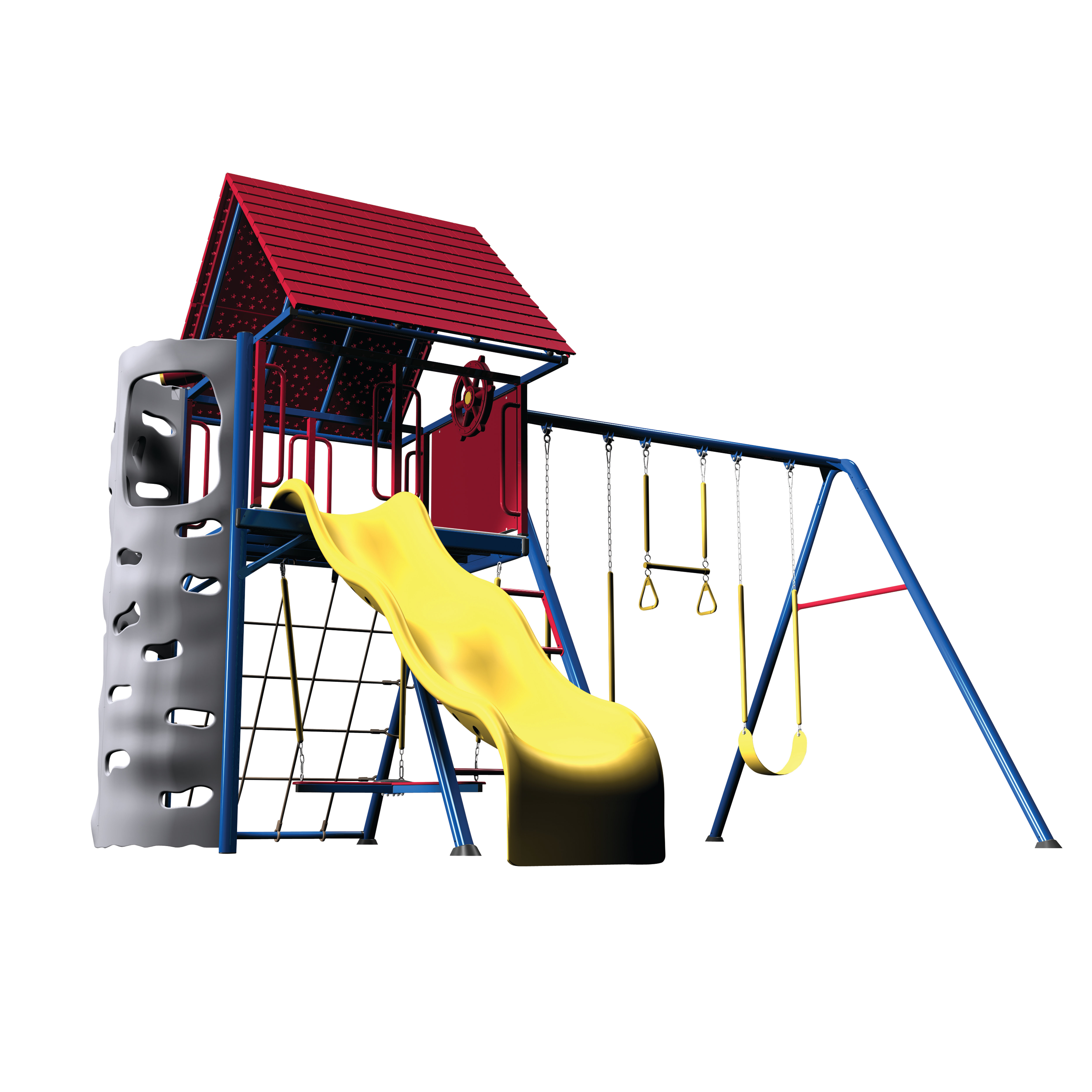 Lifetime Earthtone Hard Top AFrame Swing Set & Reviews Wayfair