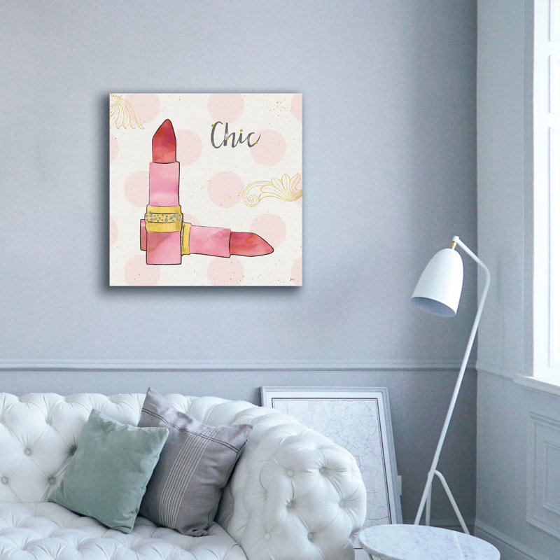 Art mural sur toile House of Hampton® «Fashion Blooms III Pink» par Jess Aiken, H 37 po x l 37 po x P 1,5 po