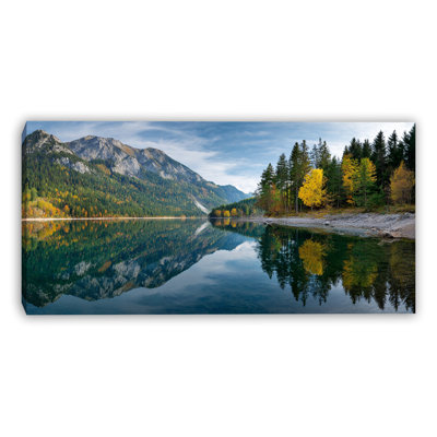 Autumn Valley Mirror Wrapped Canvas Wall Art