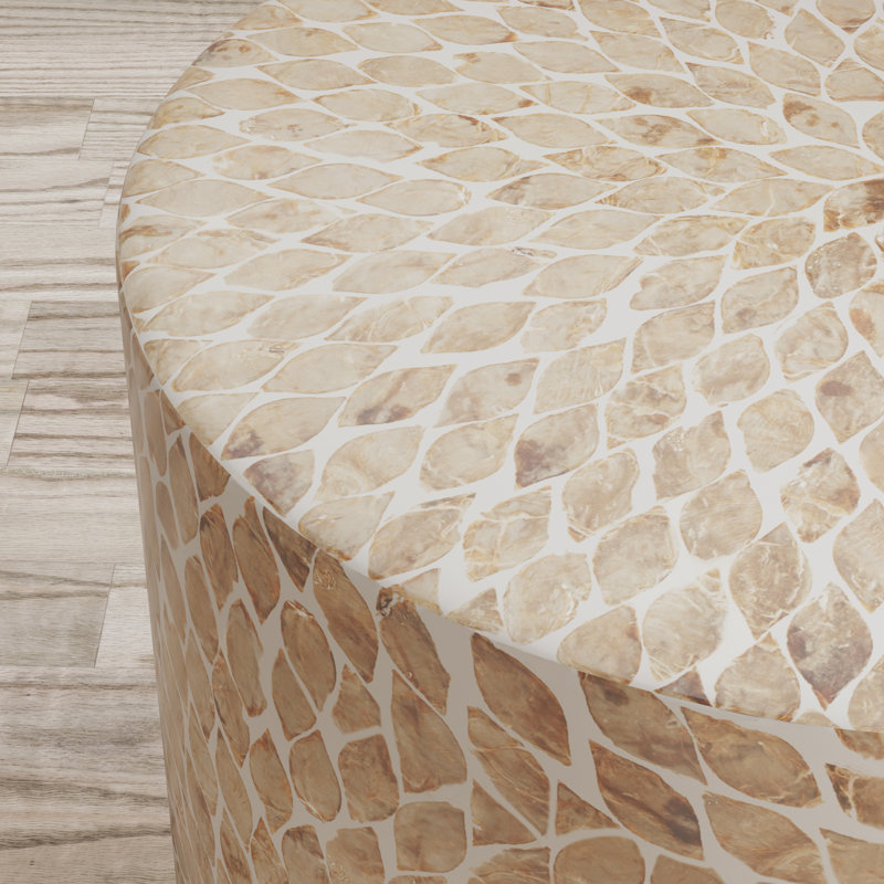 Cale Block End Table, Sand