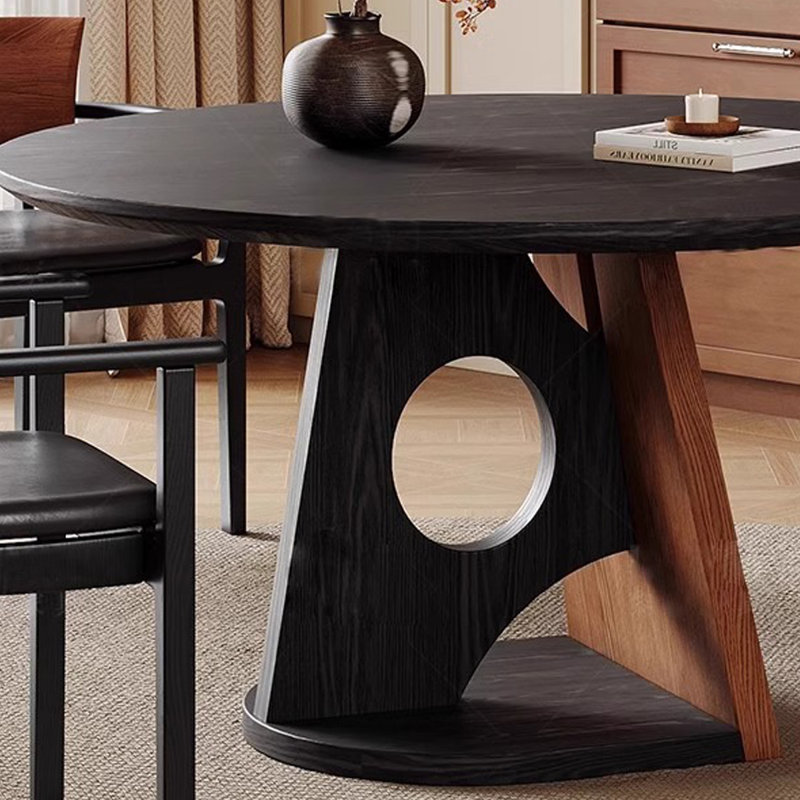 Table de salle à manger ronde Retro, 29.53"H x 51.18"L x 51.18"W