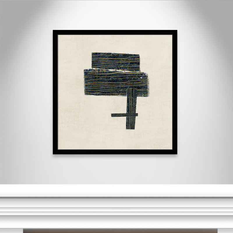 «Stiched I Print» par Casa Fine Arts, Impression encadrée noire sans passe-partout, H 37,5 po x l 37,5 po x P 1,25 po