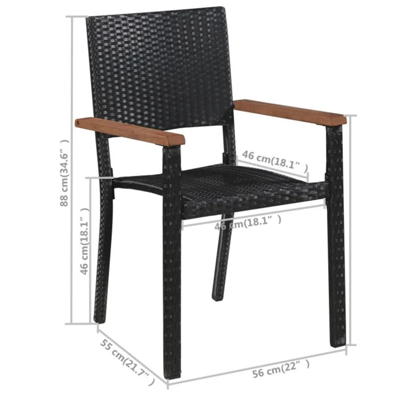 Bonilla-Alfanador 2 - Person Patio Dining Set with Rectangular Table