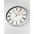 Elegant Decorative Wall Clock, 13.8 inches, White & Pink | 100% Plastic Frame, Real Glass Cover, Thickness: 1.8 inches | Stylish Home & Office Decor, Perfect for Living Room, Bedroom, or Study-105520006