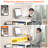 56.5" Adalicia With Drawers, Gaming Desk With Power Outlets And Storage, Home Office Desk-1994484324