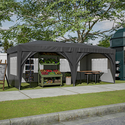 Outdoor Portable Party Folding Tent with 6 Removable Sidewalls