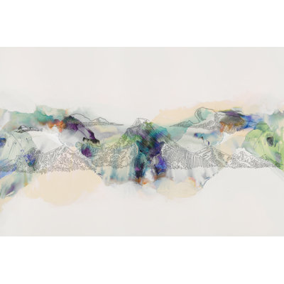 " Abstract Mountain Range " Painting Print