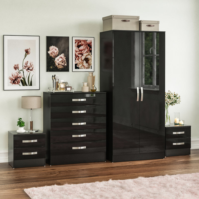 Arkadij Piece Bedroom Set, Black