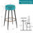 Seattle 14" W Velvet and Iron Bar Stool-1765376748-1846677705