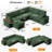 7-Seater Large Sectional Sofa Bed With Storage Ottoman & Lovescat, Chenille Modular Sleeper Sofa Set With 2 Pillows, 112" U-Shaped Convertible Couch For Living Room-1043419752