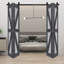 Porte de grange double pliante en bois massif de style K avec ensemble de quincaillerie - Assemblage requis-109425789-101127214