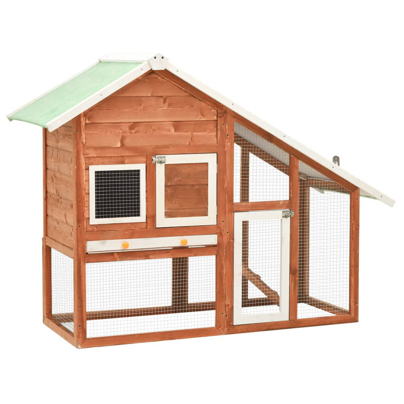 Karson Weather Resistant Rabbit Hutch, Orange
