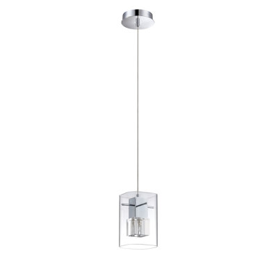Luminaire suspendu rectangulaire 1 lumière Berges