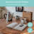 Lindola Pine Round Solid Wood Top Metal Base Dining Table
