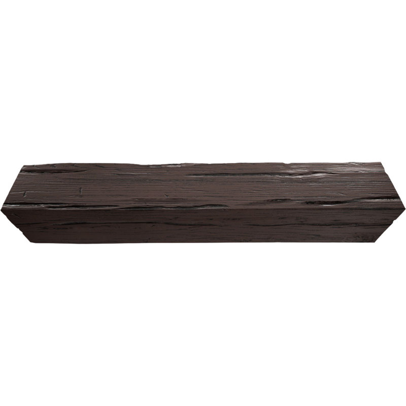 Poutre de plafond à 3 côtés en faux bois Riverwood Endurathane (poutre en U), H 8 po x l 12 po, Caramel, 16 pi L