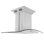 30" 400 CFM Ducted Island Range Hood in Silver with Nightlight