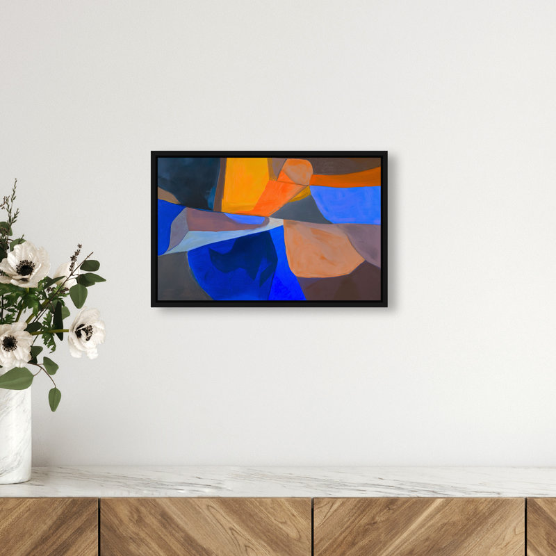 Patchwork Dream III Canvas Abstract Print by Oliver Gal, Black Frame, 15 x 10, 11"H x 16"W, Black Frame