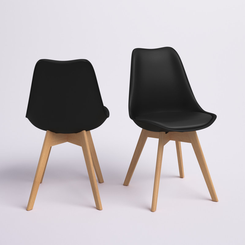 Chaise d'appoint Hermina, Noir, 2