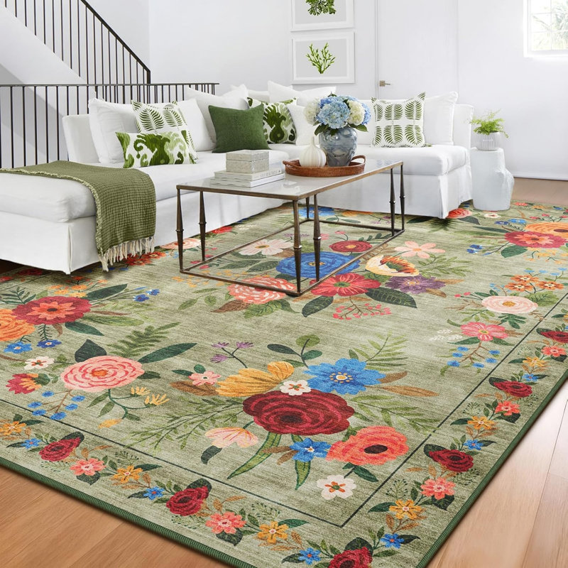 Floral 120cm X 180cm Area Rug