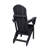 Folding Adirondack Chair With Side Table, 3-Piece Adirondack Chair Set With Wood Texture-912157177