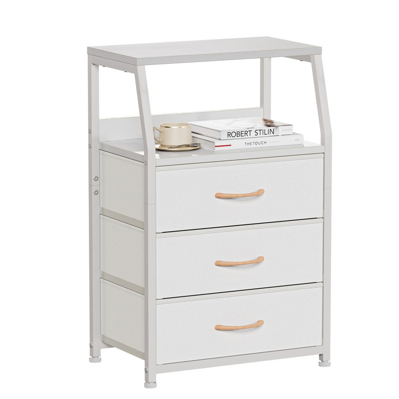 Yasleen 16.1'' W Metal Nightstand