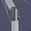Parasol de patio blanc 8,5 pi avec nervures en fibre de verre et collier inclinable en spectre indigo Sunbrella-1397106741-1401879682