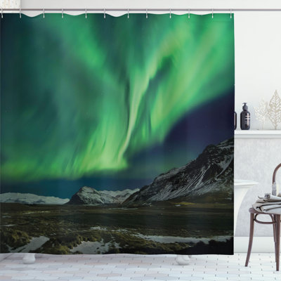 Rideau de douche simple aurora polaris