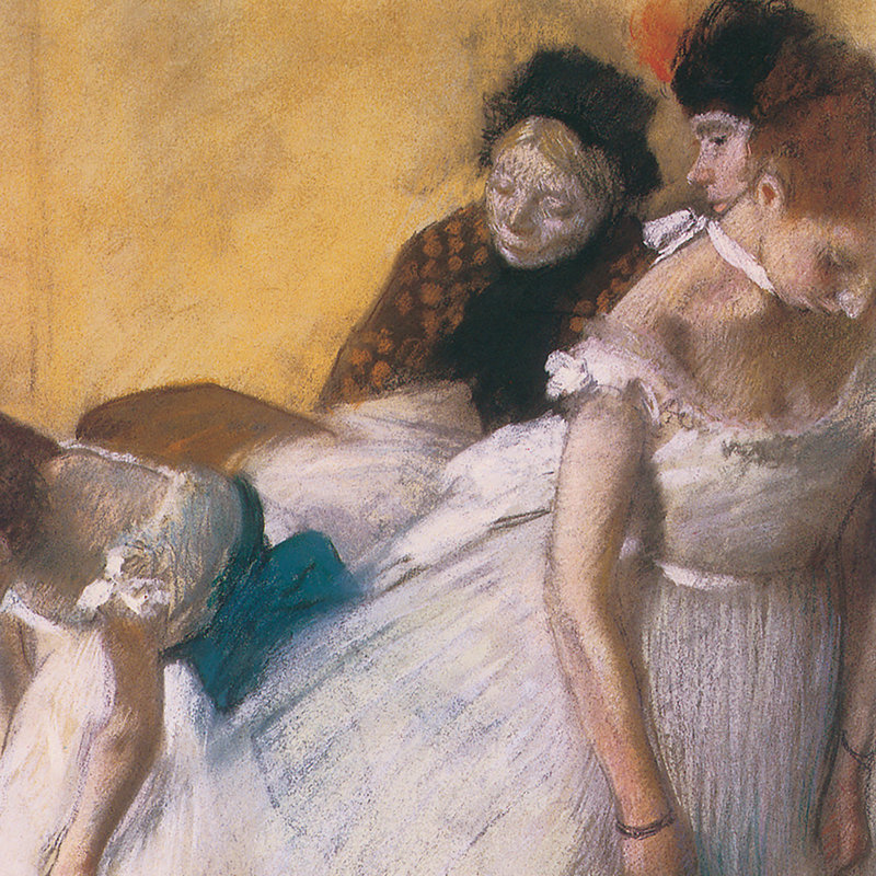 Avant la répétition, 1880, reproduction d'art sur toile, H 28,5 po x l 23 po x P 1,75 po