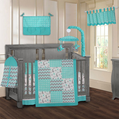 Obrian 9 - Piece Crib Bedding Set