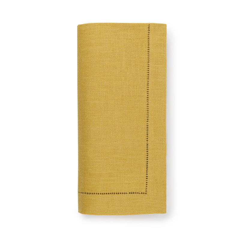 Festival Linen Square Napkins, Mustard