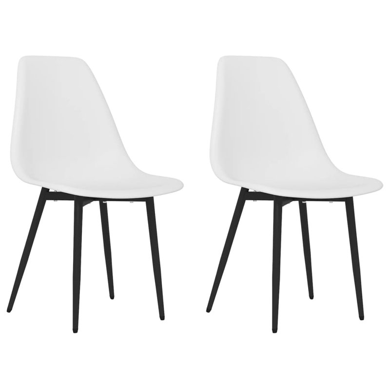 Aylesbury 47cm H Metal Side Chair, White, Black