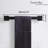 Wall Mounted 5-Pieces Matte Black  Bathroom Hardware Accessories Set, SUS304 Stainless Steel Bath Towel Bar Set, Square Towel Racks For Bathroom-110843993