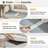 Chenille Upholstered Sectional Sofa Couch With Ottoman-120142584