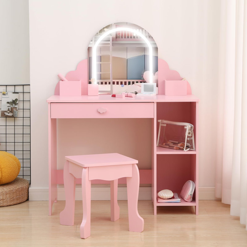 Dressing Table, Pink
