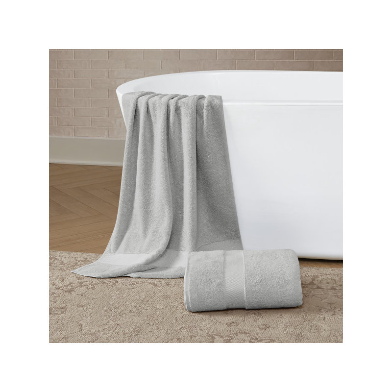 Drap de bain 100% coton Ali, Gris