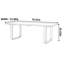 Table de salle à manger en bois massif avec pieds épais et larges-107724800