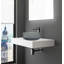 Lavabos vasques rondes en cristal rose 14 "avec base blanche 36" Scotch-102400600