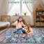 Rectangle Floral Area Rug-1951157400-1951157401