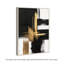 «Golden Contrast I», feuille d'or, art mural par Art Remedy-107456286-107456291