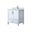Ensemble de meuble-lavabo avec plateau en marbre de Carrare et robinet-447281822
