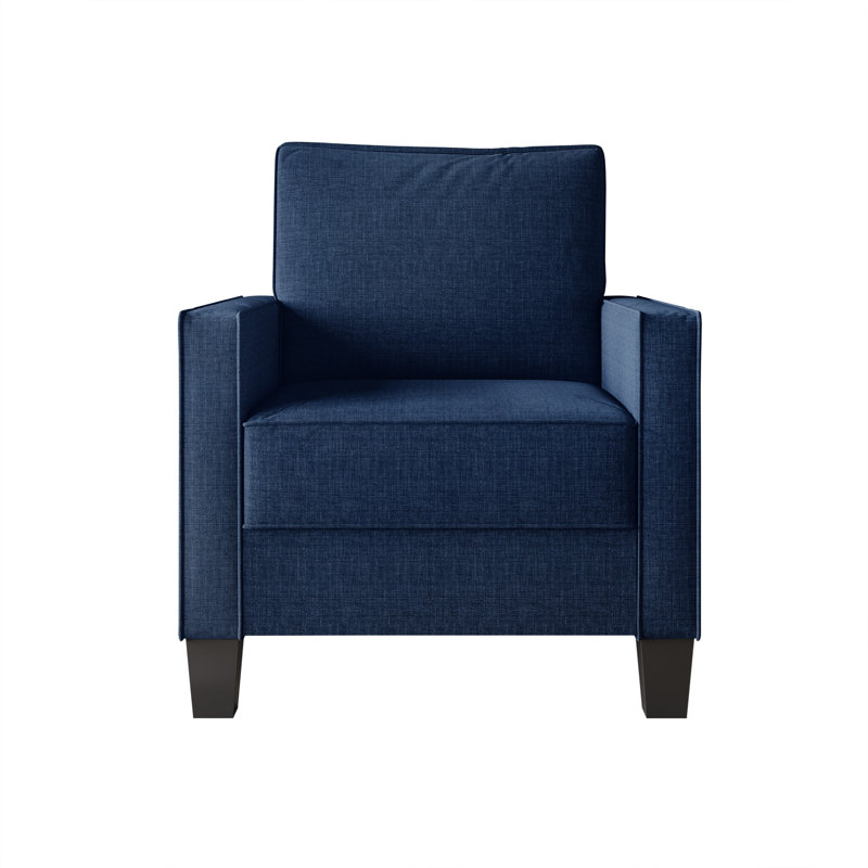 Roldao Square Arm Chair, Blue