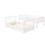 White Twintwin Bunk Bed With Storage - Adds Style To Bedroom And Ladders White, Fits Various Bedrooms