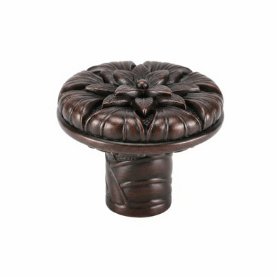 KEY LARGO KNOB 1-1/8”; BURNISH BRASS