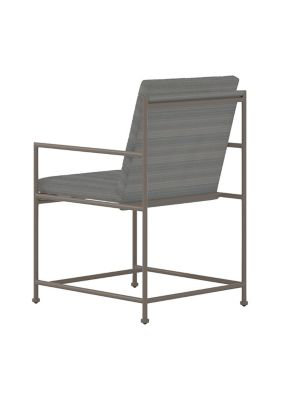 Glendale Cushion Outdoor Dining Armchair, Gray, Gray