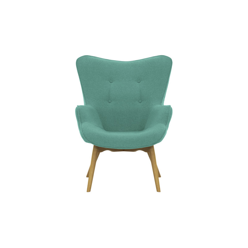 Rockwell Upholstered Accent Chair, Turquoise