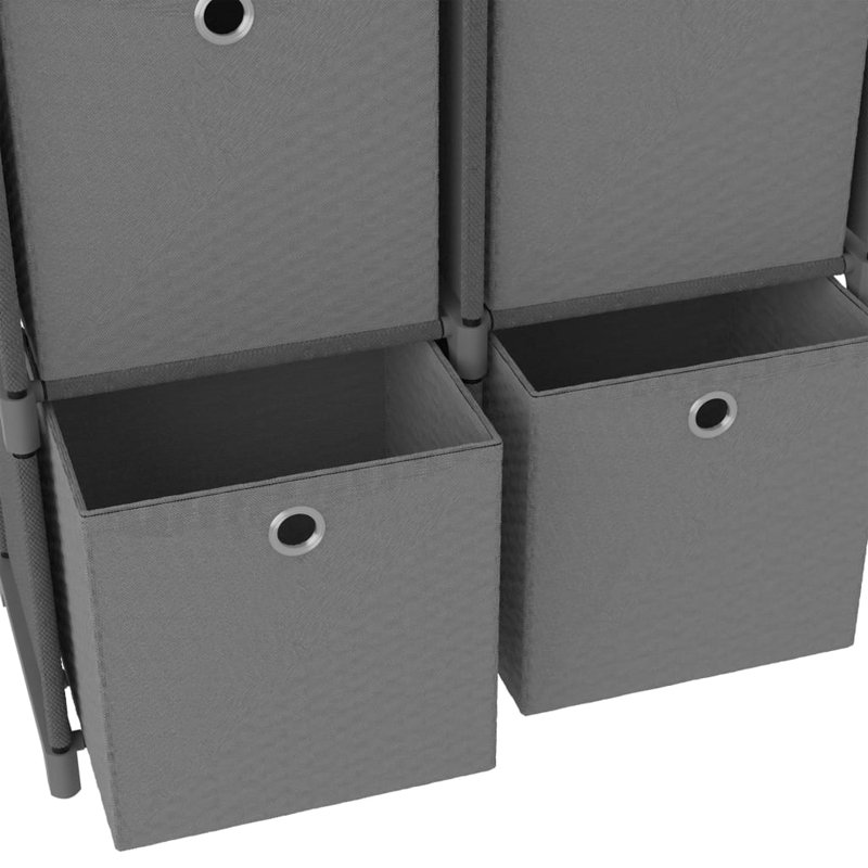 Myren 103cm W Metal Shelving Unit, Grey