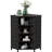 8 Drawers Corner Dresser With Storage Fabric Drawers And Open Shelves For Small Space，Bedroom，Entryway，Living Room (Black Wood Veins)