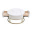 Table basse de 31,5 pouces avec tiroirs, table basse moderne avec rangement, table basse pour le salon