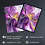 Purple Modern Liquid Paint Painting Wall Art Print